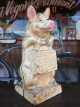 画像5: Vintage Thrifty The Wise Pig Cast Iron Piggy Bank (J059)