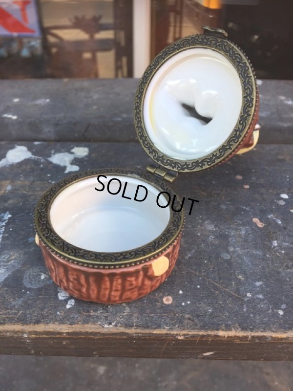 画像7: 70s Vintage Smokey Bear Ceramic Figure Jewelry Box (J062)