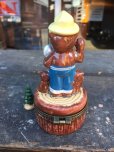 画像3: 70s Vintage Smokey Bear Ceramic Figure Jewelry Box (J062) 