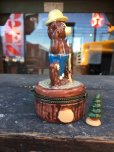 画像4: 70s Vintage Smokey Bear Ceramic Figure Jewelry Box (J062) 