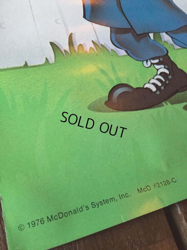 画像5: 70s Vintage McDonalds Poster Sign Big Mac Police (J065)