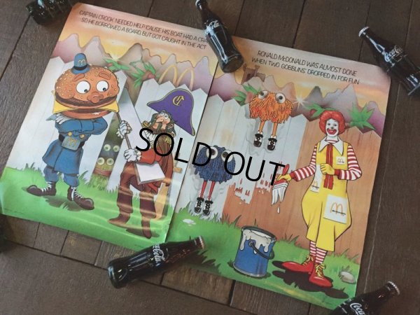 画像6: 70s Vintage McDonalds Poster Sign Ronald McDonald (J064) 