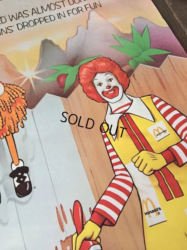 画像3: 70s Vintage McDonalds Poster Sign Ronald McDonald (J064) 