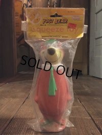70s Vintage Hanna Barbera Yogi Bear Squeeze Toy MIP (J067)