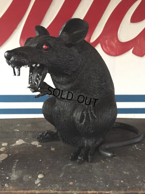 画像2: Vintage Halloween Scary Monster Black Rat (J074)