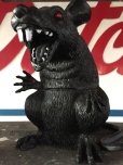 画像7: Vintage Halloween Scary Monster Black Rat (J074)