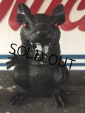 Vintage Halloween Scary Monster Black Rat (J074)