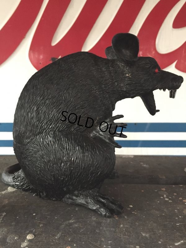 画像5: Vintage Halloween Scary Monster Black Rat (J074)