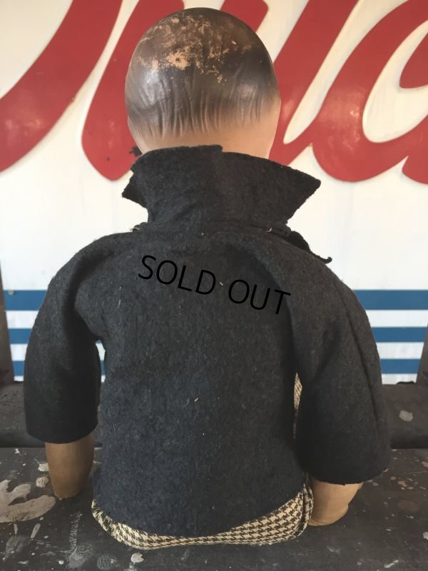 画像7: 30s Vintage Charlie McCarthy Composition Ventriloquist Doll (J087)