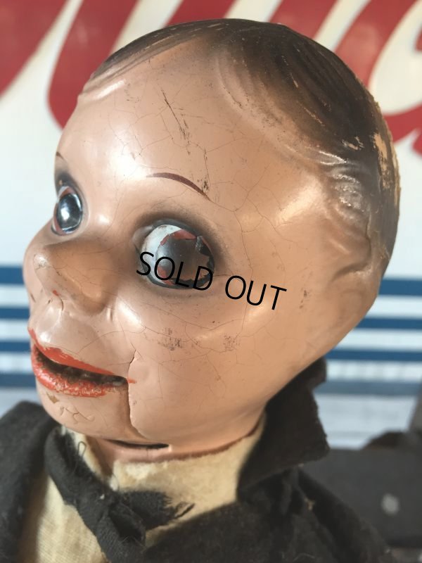 画像4: 30s Vintage Charlie McCarthy Composition Ventriloquist Doll (J087)