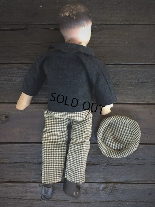 画像11: 30s Vintage Charlie McCarthy Composition Ventriloquist Doll (J087)