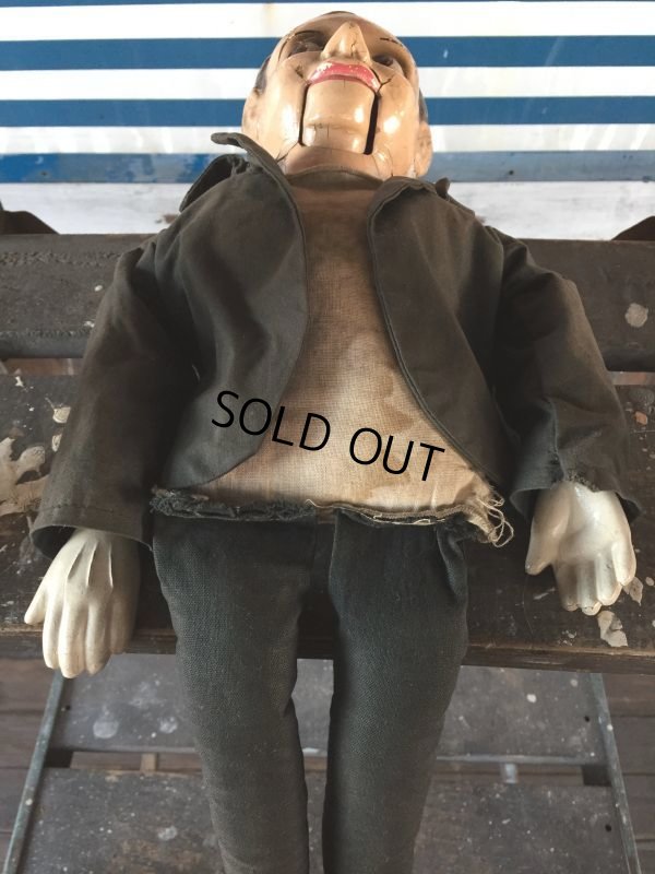 画像10: Vintage Charlie McCarthy Composition Ventriloquist Doll (J086)