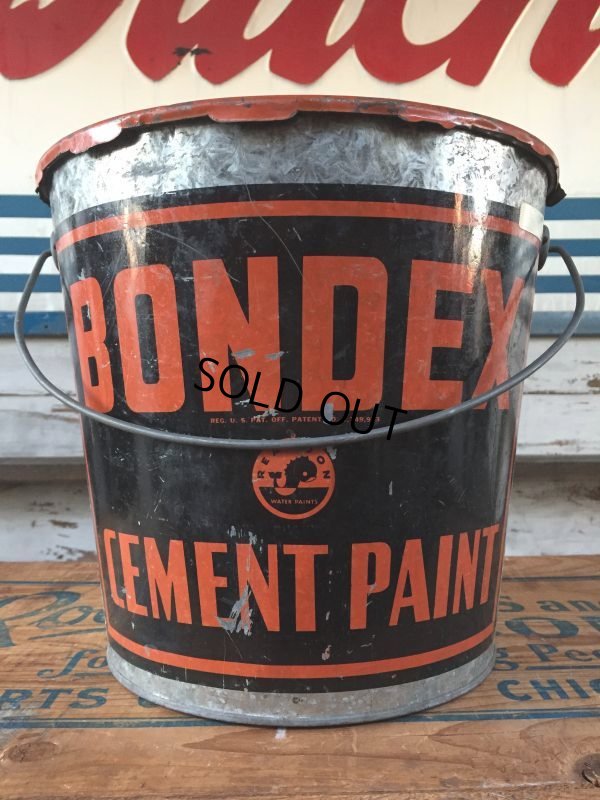 画像9: Vintage Bondex Cement Paint Bucket  (J103)