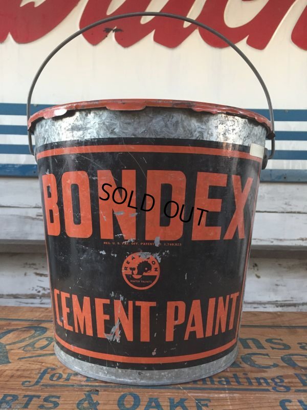 画像1: Vintage Bondex Cement Paint Bucket  (J103)