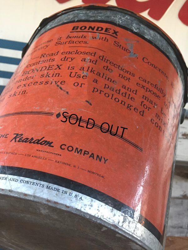 画像8: Vintage Bondex Cement Paint Bucket  (J103)