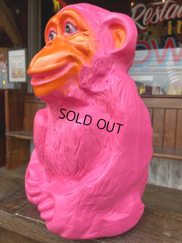 画像3: 60s Pink Monkey Ape Plastic Mold Bank ( (J117)