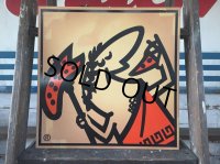 80s Vintage Original Little Caesars Pizza Store Sign ( (J118)
