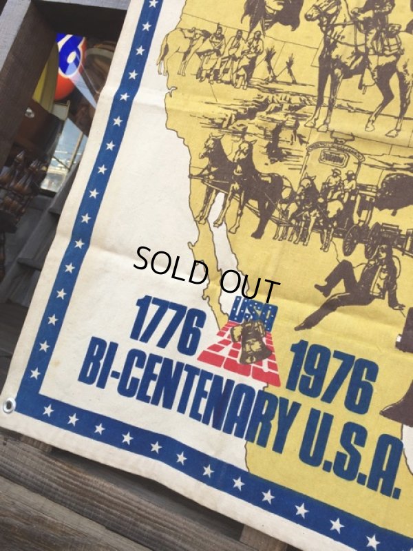 画像6: 70s Vintage McGREGOR 1776-1976 BI-CENTENARY U.S.A. Banner (J120)