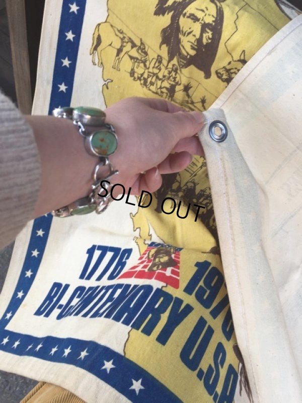 画像7: 70s Vintage McGREGOR 1776-1976 BI-CENTENARY U.S.A. Banner (J120)