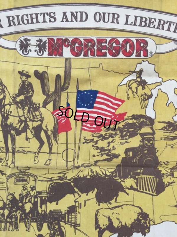 画像8: 70s Vintage McGREGOR 1776-1976 BI-CENTENARY U.S.A. Banner (J120)