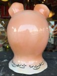 画像3: Vintage Ceramic Pig Face Piggy Bank (J128)