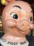 画像10: Vintage Ceramic Pig Face Piggy Bank (J128)