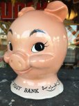 画像9: Vintage Ceramic Pig Face Piggy Bank (J128)