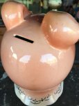 画像5: Vintage Ceramic Pig Face Piggy Bank (J128)