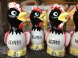 画像6: Vintage Rooster Spice Containers Set (J124)