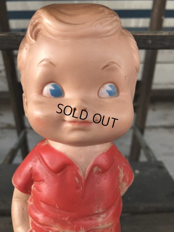 画像9: 60s Vintage Edward Mobley Squeak Doll Boy & Frog (J157)