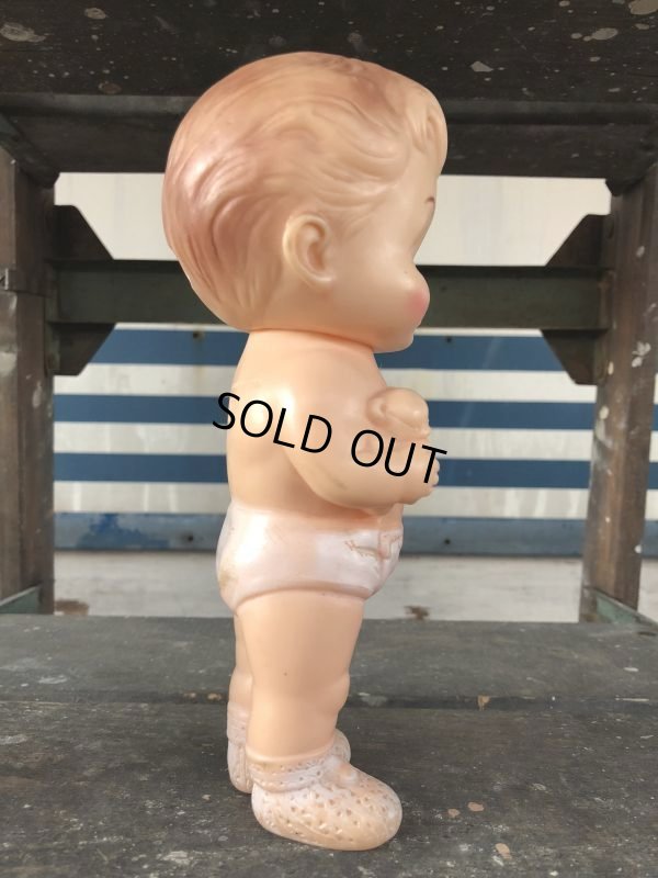 画像4: 60s Vintage Edward Mobley Squeak Doll Boy & Bear (J158)