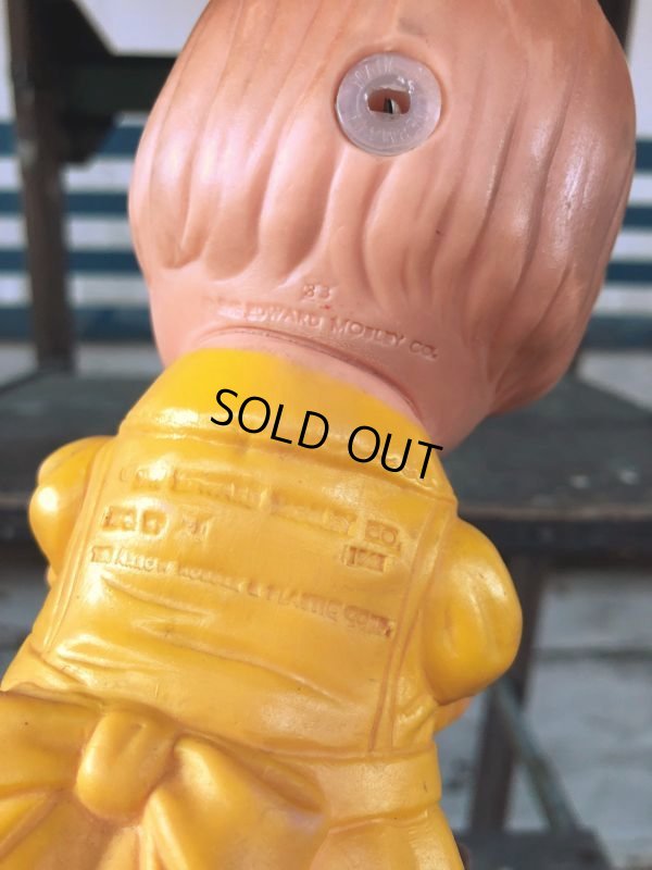 画像9: 60s Vintage Edward Mobley Squeak Doll Girl & Bear (J156)