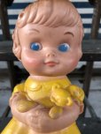 画像7: 60s Vintage Edward Mobley Squeak Doll Girl & Bear (J156)