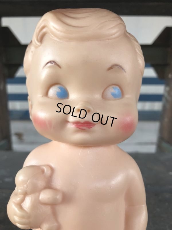 画像8: 60s Vintage Edward Mobley Squeak Doll Boy & Bear (J158)