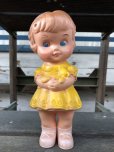 画像10: 60s Vintage Edward Mobley Squeak Doll Girl & Bear (J156)