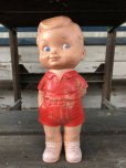 画像1: 60s Vintage Edward Mobley Squeak Doll Boy & Frog (J157) (1)