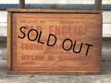 Vintage Salt Codfish Wooden Box OLD ENGLISH (J166) 
