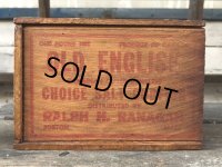 Vintage Salt Codfish Wooden Box OLD ENGLISH (J166) 