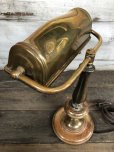 画像10: Vintage Adjustable Brass Desk Lamp w/ Edison Bulb (J165) 