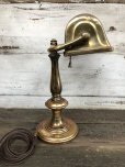 画像3: Vintage Adjustable Brass Desk Lamp w/ Edison Bulb (J165) 