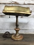 画像2: Vintage Adjustable Brass Desk Lamp w/ Edison Bulb (J165)  (2)