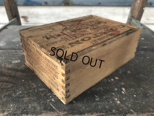 画像6: Vintage Salt Codfish Wooden Box Groton's (J167) 