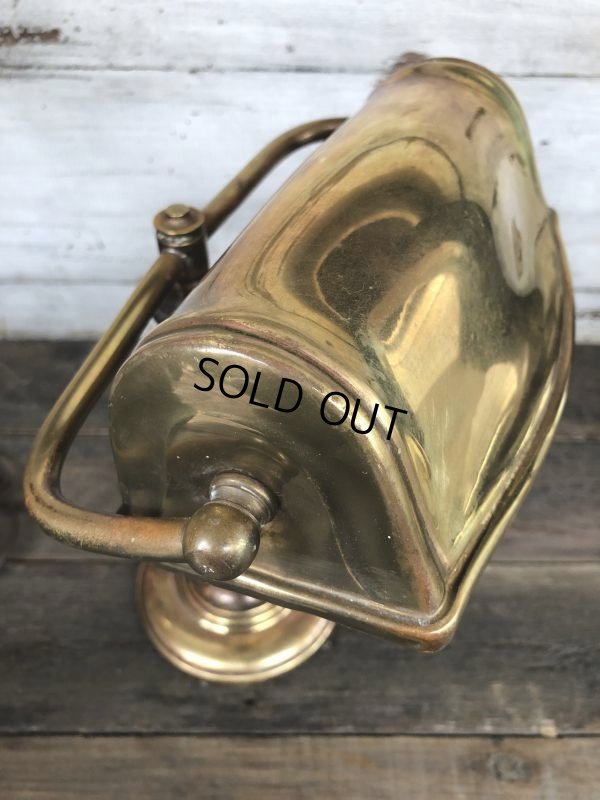 画像9: Vintage Adjustable Brass Desk Lamp w/ Edison Bulb (J165)