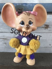 Vintage HURON Mouse Bank Cheerleader (J176)