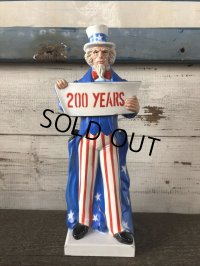 Vintage 200 Years of America Uncle Sam Plastic Bank  (J182)