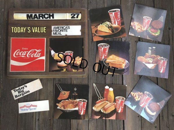 画像6: Vintage Coca Cola Menu Board w/Calendar (J184)
