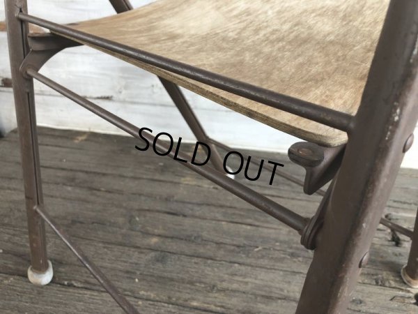 画像6: Vintage Metal Folding Chair (J198)