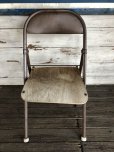 画像1: Vintage Metal Folding Chair (J198) (1)