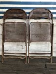 画像6: Vintage Metal Folding Chair Set (J201)