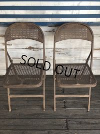 Vintage Metal Folding Chair Set (J201)
